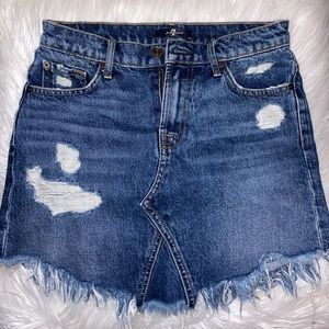 7 For All Mankind Denim Skirt